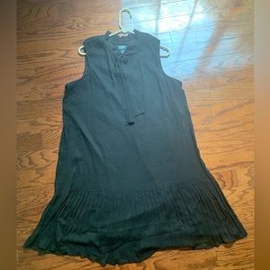 DKNY Sleeveless Pleated Dress Black Size 18